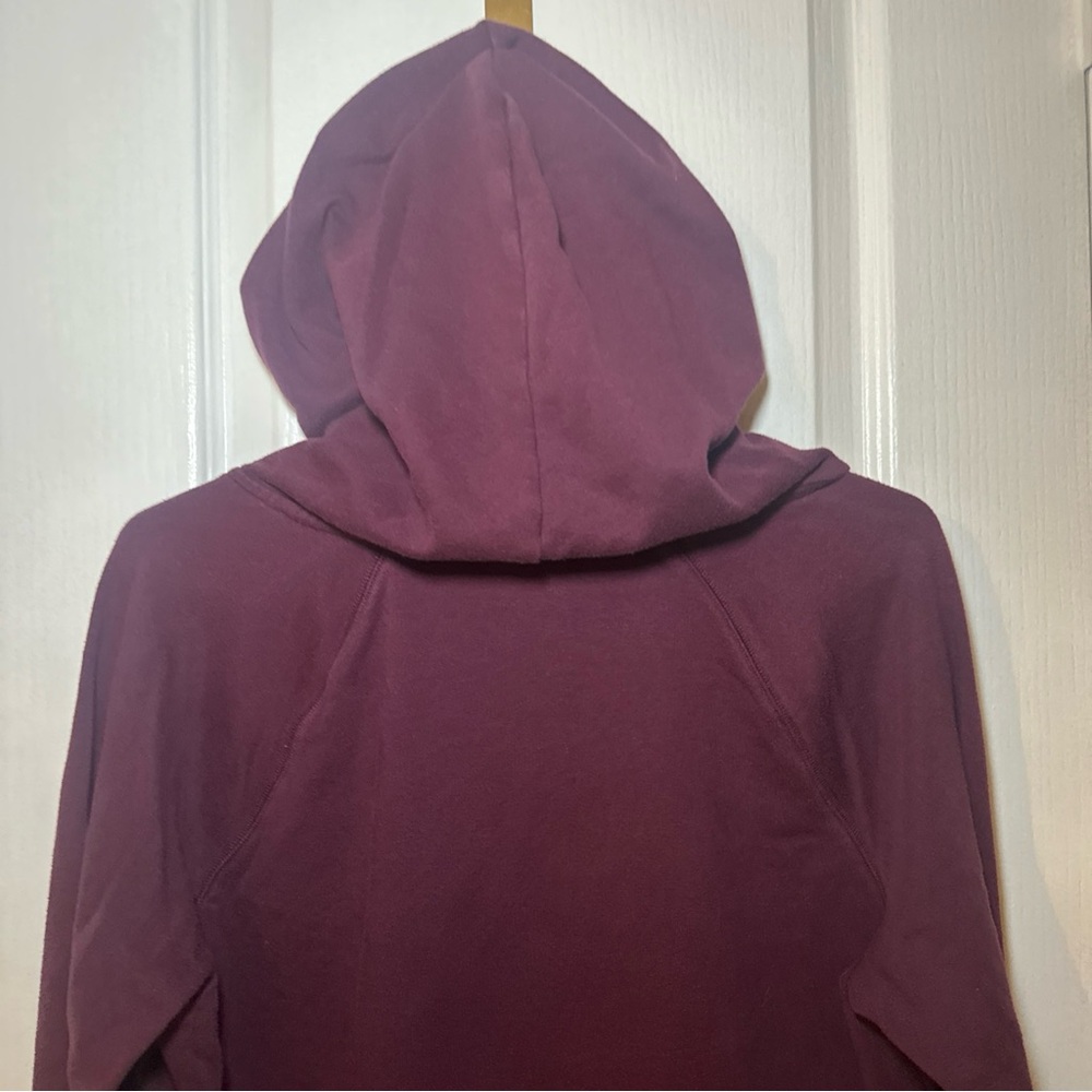 PINK by Victoria's Secret Wine Hoodie Sweatshirt Size Large - Picture 10 of 11